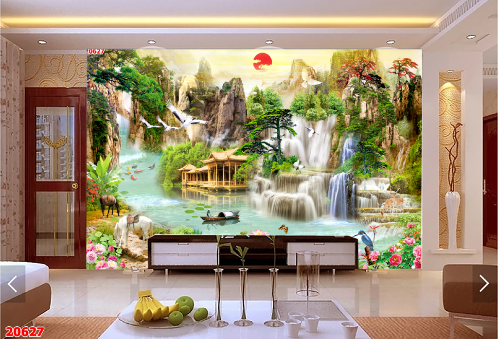 Chon Mau Gach Tranh 3d Trang Tri Phong Khach Hop Phong Thuy 20