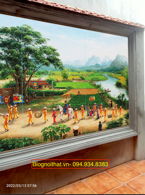 Gach Tranh 3d Op Tuong Ngoai Troi 3