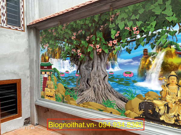 Gach Tranh 3d Op Tuong Ngoai Troi 5