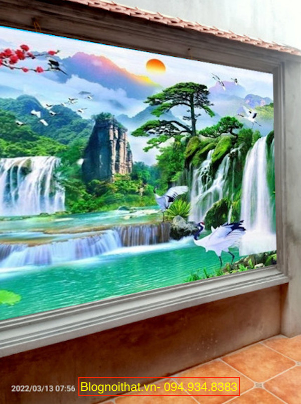 Gach Tranh 3d Op Tuong Ngoai Troi 6