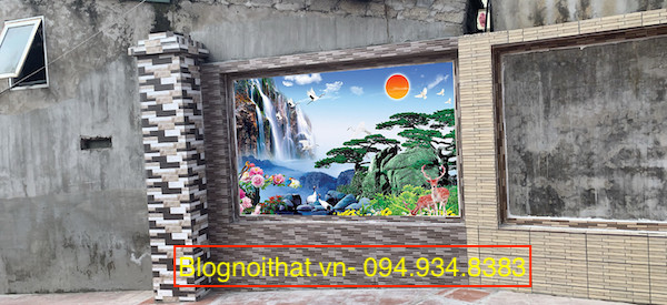 Gach Tranh 3d Op Tuong Ngoai Troi 7