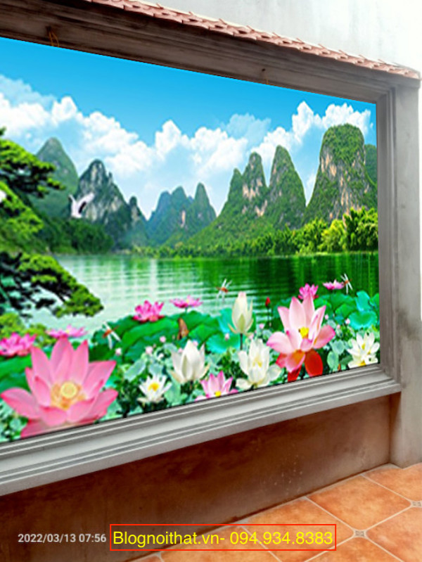 Gach Tranh 3d Op Tuong Ngoai Troi 8