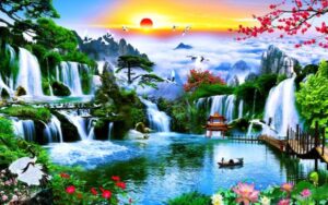 Tranh Gach 3d Son Thuy Huu Tinh Dep Nhat 1 5