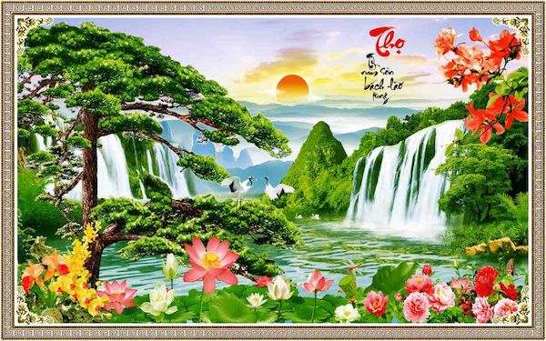 Tranh Gach 3d Son Thuy Huu Tinh Dep Nhat 23