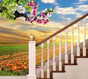 Tranh Gach 3d Phong Canh Mua Xuan